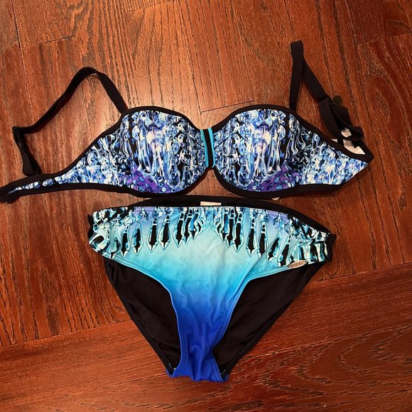 ‼️SALE ‼️ Sunflair NWT Diamond Strapless Bikini Set Size 10 - Picture 5 of 6